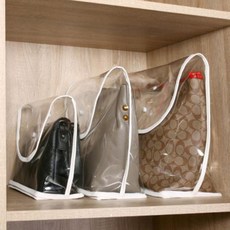 키밍 럭셔리 투명 가방 보관함 수납포켓 커버 chl+9374PY, 중형