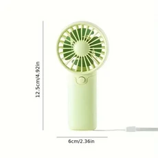 귀여운 팬 휴대용 핸디 가벼운 포켓 저소음 소형 전기 학생 선물 용 2025, 04 녹색