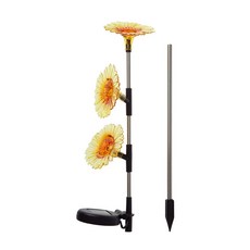 LED정원등 태양광 꽃모양 카페 감성조명 산책로 잔디 66825PC 1(PC), 색상