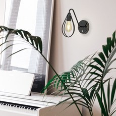 모던 벽등직부 주방 거실 다용도 포인트 벽부등 [BJQ84792], 전구추가없음, 흑니켈