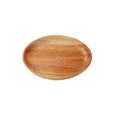 캡틴스태그 목재 라운드 우드 플레이트 식기 UP-2553, 외경 16cm