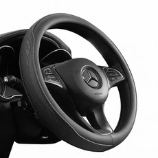 제피드 핸들커버 자동차 차량용 가죽 순정형, 프레스티지 블랙