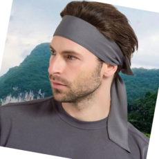 면헤어밴드 런닝 스포츠 라이딩 크로스핏 헤어 밴드 스카프, 04.퍼플