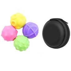 실리콘 자석 볼 성인 스트레스 해소 장난감 마그네틱 공, 4가지 과일 색상+수납 상자