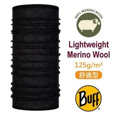 【BUFF】黑色迴路》輕量級保暖美麗諾 羊毛頭巾 125gsm 羊毛帽 圍脖 口罩 頸圍 面罩 圍巾 頭帶 120765, 1個