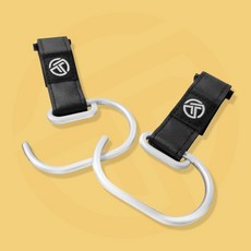 NUVY 유모차 다용도 가죽 메탈 후크 유모차 걸이 자전거용 고리, 메탈 고리, 1개