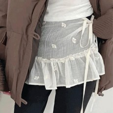 플시 레이어드 스커트 ()