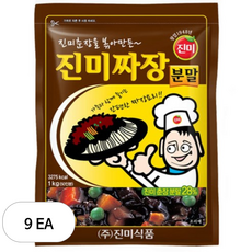 진미 짜장 분말, 1kg, 9개