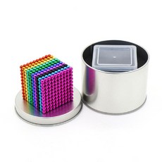 비즈 마그네틱 취미 자석 구슬 블록 성인용, 5 mm 10색1000장+철 상자
