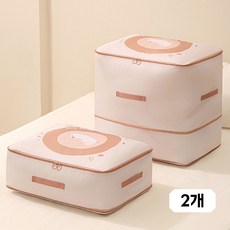 APOIO 부피압축 대용량 이불 압축 파우치 의류 수납압축팩 특대형, 2개, 핑크