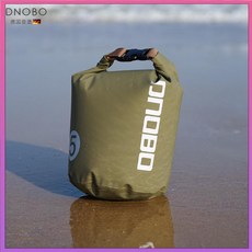 DNQBO 5L 防水袋 戶外收納包 運動便攜折疊健身遊泳裝備包, 卡其織帶