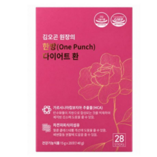 김오곤원장의 한방(OnePunch) 다이어트 환 28포_체지방 감소 차전자피 가르시니아 식이섬유, 112개, 15g