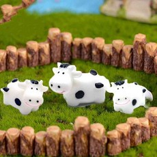 원포 화분 소품 젖소 4p 테라리움미니어쳐