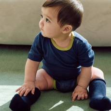 오우아스튜디오 신생아 유아 사계절 메쉬 바디수트 반팔 긴팔