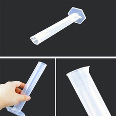 행복득템 실험용 계량 실린더 시험관, 50ml