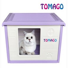 토마고 사각큐브 강아지집 고양이집 (바이올렛 컬러), 상세설명 참조