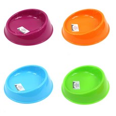 니즈플리 앞쪽낮은 고양이위생식기 강아지밥그릇 애견식기 강아지플라스틱식기 반려동물식기, 핑크색 S