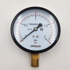 드림팩토리 드림압력계 100파이 2.0MPA 압력게이지, 1개