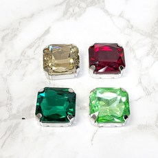 18mm정사각 캡보석 (5개), 커피