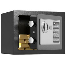 飯店辦公室家用, (不可投幣)鑄鐵17E保險箱, 黑色
