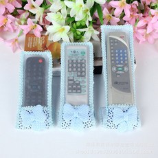 원격 제어 커버 패션 천 방진 보호 케이스 가전 제품 보관 가방 주최자 3, 1개, 3) blue