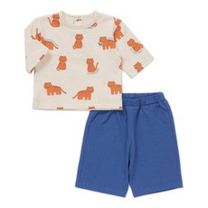 블루독베이비(hu) 26.SS여름신상 CR)치타7부상하세트 46370-672-04 7부상하복 등원복 실내복 외출복 588888