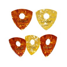 로고스 국산 기타피크 미끄럼방지 홀피크 0.5mm, 1개