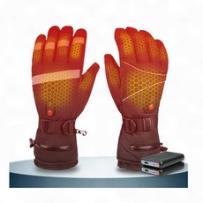 충전식 열선 방한 장갑 겨울 발열 터치 스크린 등산 오토바이, 얇은 스카치