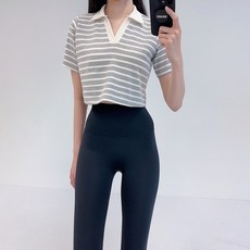 로라벨 세레 단가라 반팔 크롭 커버업