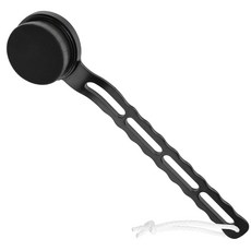 셀프 태너용 도컬러 엑스트라 라지 바디 메이크업 브러시 3인치 너비 셀프 태닝 블렌드 브러시 부드러운 합성 모발 파우더 파운데이션 블러셔 브론저 페이스 앤 바디 브러시, Black, 1개