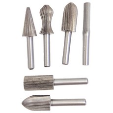 목재 나무 연마 다듬기 밀링 작업 로터리 바 6종 세트, 1세트
