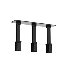 리노아 무타공 벽걸이 컵걸이 컵거치대 컵홀더 물빠짐 주방정리 인테리어, 1개, 블랙b