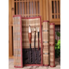 서예 붓 보관 대나무발 심플 붓꽂이 취미생활, 30x26cm마감양옆(펜6개꽂기가능