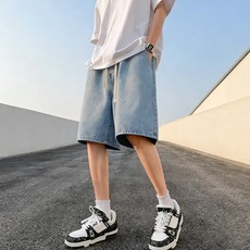 男生水洗牛仔短褲