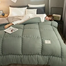 Sp 따뜻하고 편안한 침대 커버 홈 이불 가정 및 호텔 침구 4 계절 두꺼운, 05 다크 그레이