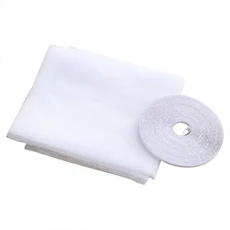 침실 창문 모기장 곤충 파리 스크린 커튼 실내 모기 방지 버그 메쉬 모기장 수리 테이프, [01] 1.3x1.5 white