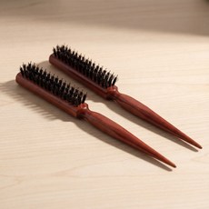 승코 슬릭번 브러쉬 헤어브러쉬 헤어 브러쉬 빗 헤어 빗 돈모 브러쉬, 2개, 우드