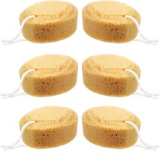 보아오 6피스 폼 바디 스펀지 부드러운 각질 제거 목욕 스펀지 샤워 스펀지 바디 스크러버 성인용 바디 클렌징 용품 5.5인치
