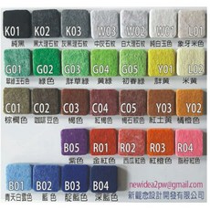 台灣單模手切毛氈小圓角六邊形/圓形 無痕貼 每同尺寸顏色三片加送一片, 1個