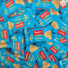 로아커 웨하스 미니스 바닐라 사무실 간식 대용량 개별포장 40개, 27g, 1