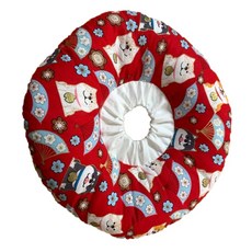 寵愛生活本舖 寵物伊莉莎白棉質頭套 防舔圈 羞恥圈 XS-4XL 術後 甜甜圈頭套, 1個, 和風柴柴,4XL：脖圍調節範圍22-47cm, 和風柴柴