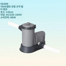 대형 받침대 싱크대 액세서리 필터 수영장 펌프 사다리 히터 배수, 1. 58389 필터 펌프 1500gal, 기본 색상