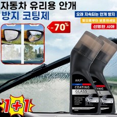 1+1 자동차 앞유리 전용 김서림방지제 강력 김서림 제거제 자동차 김서림방지제 세정, 2개, 100ml