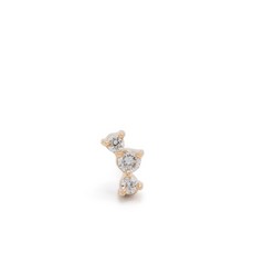 마리아블랙 14K yellow gold Fuzzy Flare diamond earring