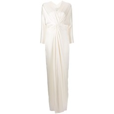 미셸메이슨 트위스트 디테일 실크 이브닝 드레스