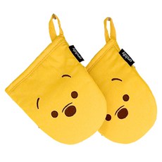 [온데일리] 디즈니 곰돌이 푸 캐릭터 냄비장갑, 2개