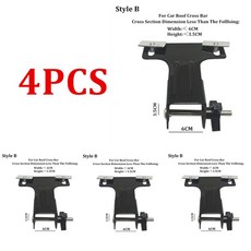 ALWAYSME 자동차 루프 랙 바스켓 U 볼트 클램프 장착 피팅 키트 자동차 SUV RV 캠핑카, 02 4PCS Mouth 6CM, 없음