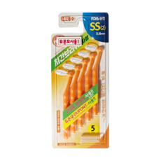 네오 네오메디칼 에버덴 L자형 치간칫솔 SS(2) 0.8mm, 5개입, 6개