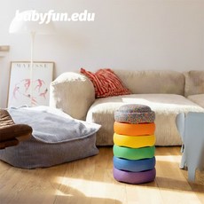 스테핑 스톤 밸런스 균형 세트 징검다리, 큰 꽃 주황 노랑 초록 파랑 보라