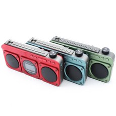 多媒體F28播放器 顯示中文調頻FM收音機 10W雙喇叭 支持記憶卡隨身碟藍牙錄音音響, 【藍色】F28收音機三個月保固+超過保固一樣有在維修, F28